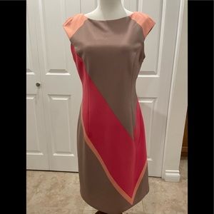 Maggie London multi-toned striped dress size 4.